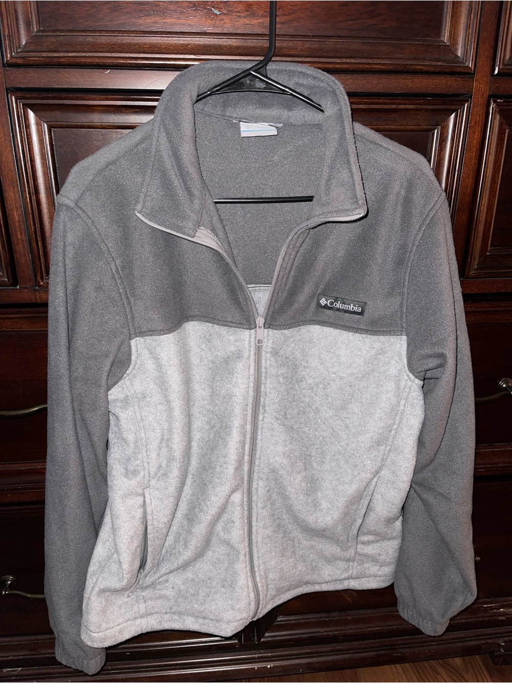 Columbia Dark Gray Full-Zip Fleece Jacket size M